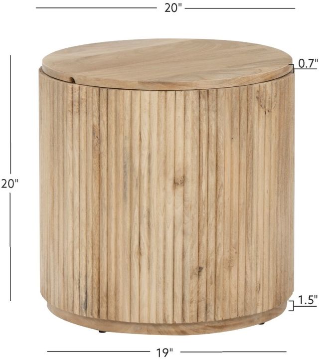 Powell® Sutton Natural Accent Table with Lid-2