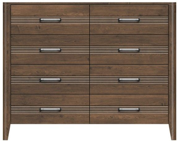 Country View Woodworking Westroom Bedroom Brown Maple 54" Dresser-0