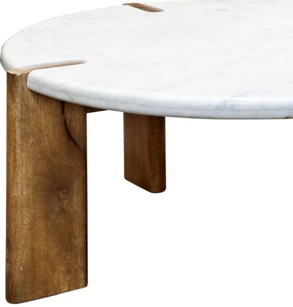Harp & Finial® Noland Walnut/White Coffee Table-1