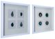 A & B Home Coty 2-Piece White Shadow Box Wall Decor Set-0
