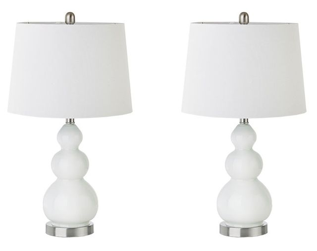 Olliix by 510 Design Covey 2 White Table Lamp Set-0
