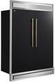 FORNO® Maderno Series Alta Qualita 60" 27.2 Cu. Ft. Black and Antique Brass Built In Convertible Side-by-Side Refrigerator-3