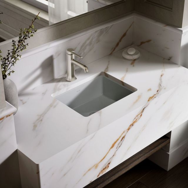 Kohler Verticyl® Ice Grey 17" Rectangular Undermount Bathroom Sink-2