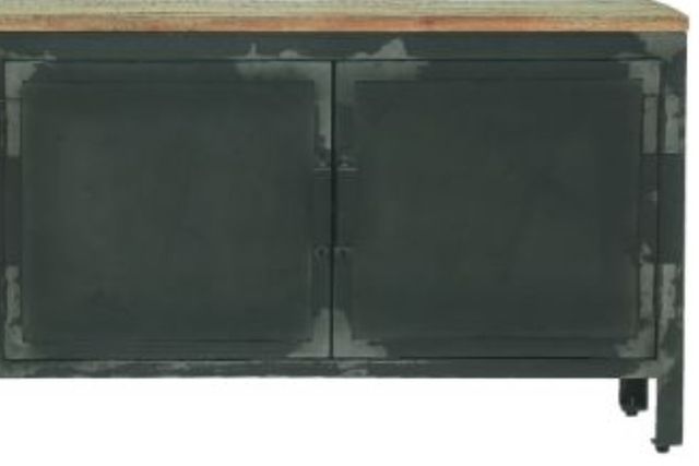 Jaipur Furniture induse Black/Brown Large TV Cabinet-2
