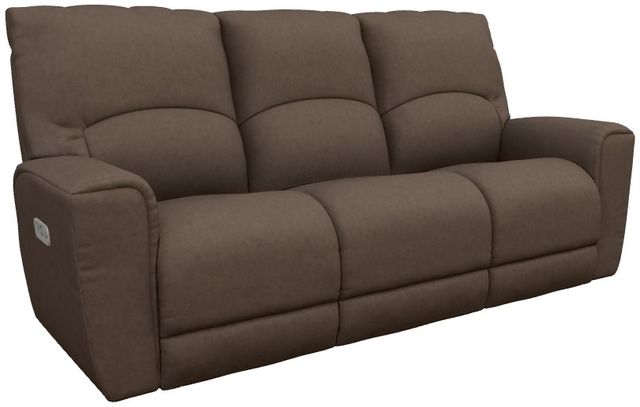La-Z-Boy® Cassian Mocha Power Reclining Sofa with Headrest-0