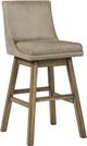 Signature Design by Ashley® Tallenger Tall Beige Upholstered Swivel Bar Stool -0
