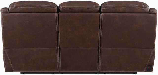 Coaster® Hemer 3-Piece Chocolate Power Headrest Reclining Living Room Set-2