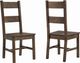 Coaster® Coleman 7-Piece Rustic Golden Brown Dining Table Set-2