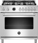 Bertazzoni Master Series 36" Stainless Steel Free Standing Dual Fuel Range-0
