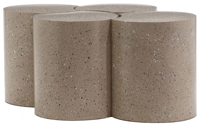 Meridian Furniture Dimple 4-Piece Taupe 20'' Modular Nesting Coffee Table Set-1