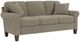 Flexsteel® Moxy Gray Dove Sofa with Curved Sock Arms-0