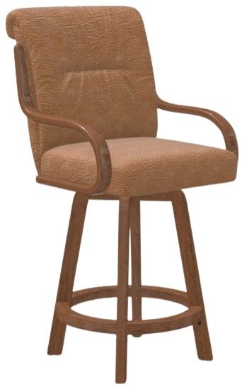 Chromcraft Customizable Denton Swivel Bar Height Dining Stool-3