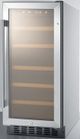 Summit® 2.2 Cu. Ft. Stainless Steel Wine Cooler-1