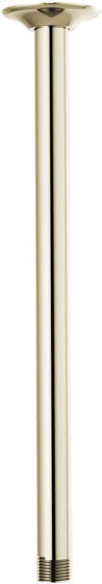 Brizo Essential™ Brilliance® Polished Nickel 13.44" Ceiling Mount Shower Arm and Round Flange-0