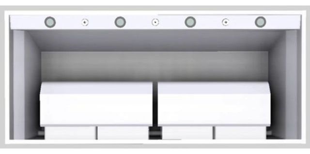 Vent-A-Hood® Designer Series 54" White Wall Mounted Range Hood-3