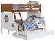 Furniture of America® Nautia Oak/White Full/Twin Bunk Bed with Trundle-0