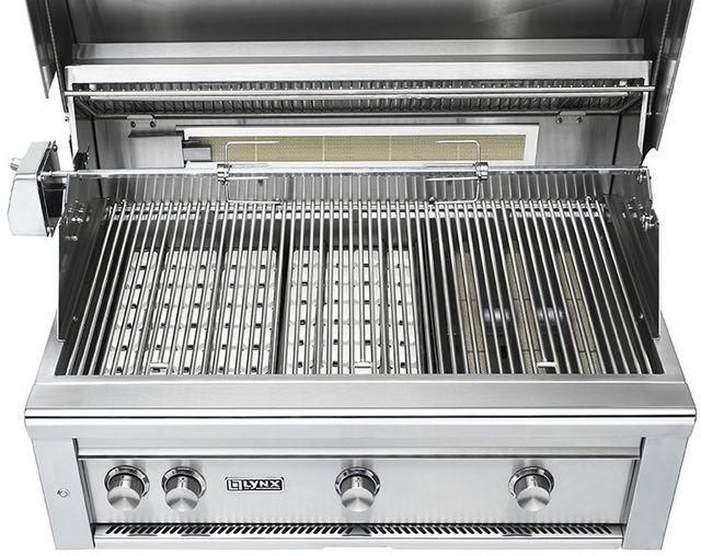 LYNX® Professional 36" 3-Burner Limestone Built-In Natural Gas Grill with Rotisserie-3