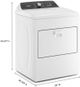 Whirlpool® 7.0 Cu. Ft. White Front Load Electric Dryer -3
