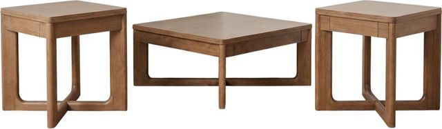 Liberty Furniture Ballentine 3-Piece Weathered Bronze Square Occasional Table Set-0