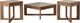 Liberty Furniture Ballentine 3-Piece Weathered Bronze Square Occasional Table Set-0