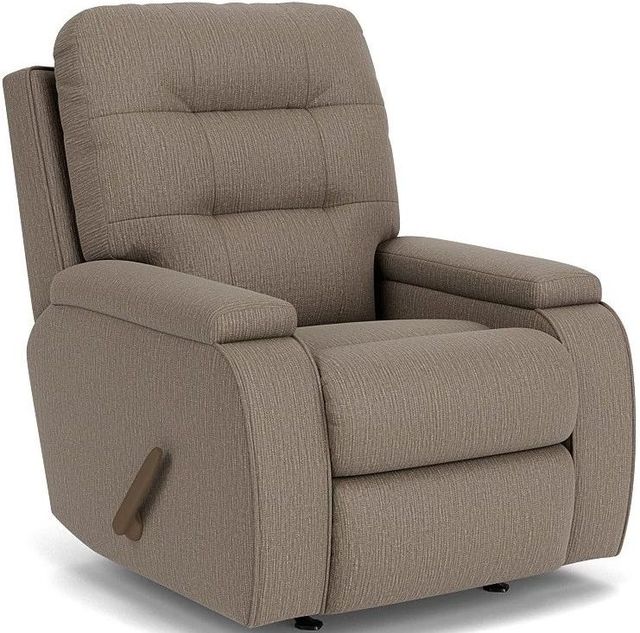 Flexsteel® Kerrie Brown Pewter Manual Rocking Recliner-0