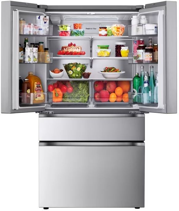 LG 36" 25.5 Cu. Ft. PrintProof™ Stainless Steel Counter Depth French Door Refrigerator -3