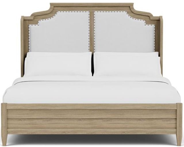 Riverside Furniture Amelia Nutmeg/White Upholstered Queen Bed-1
