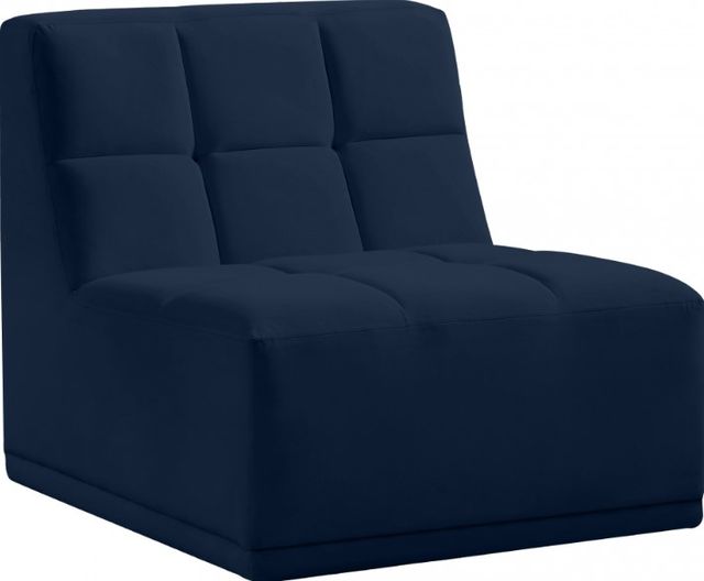 Meridian Furniture Relax Velvet Modular Armless Chair Meridian Furniture Relax Velvet Modular Armless Chair