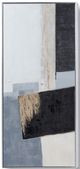 Giftcraft 2-Piece Brown/Gray/White Assorted Framed Wall Art Set-1