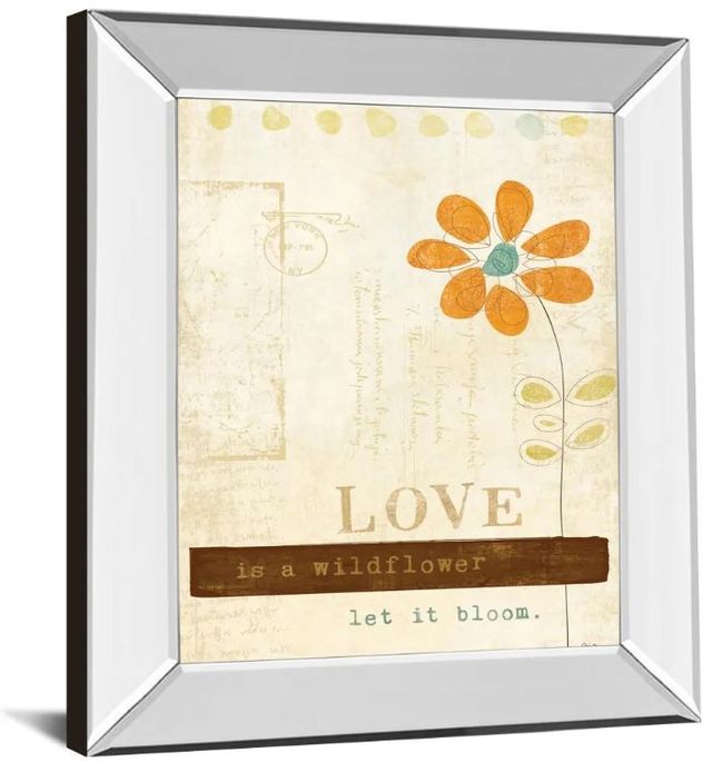 Classy Art Let Love Bloom by Mollie B Mirror Mirror Framed Wall Art-1