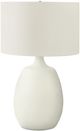 Monarch Specialties Inc. 26"H Cream Resin Table Lamp-0
