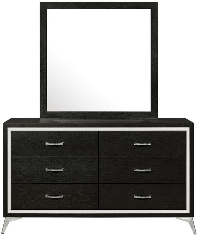 New Classic® Home Furnishings Huxley Black Dresser and Mirror-2