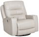 Franklin™ Aspen Holt Stone Leather Dual Power Swivel Rocker Recliner with Power Headrest-0