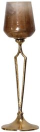 StyleCraft Amber/Gold 18" Tea Lite Holder-0
