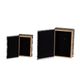 A & B Home 2-Piece Black/White Book Box Set-3