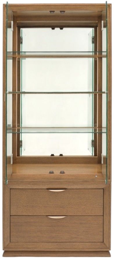 Michael Amini® Portrait Sienna Brown Display Cabinet-3