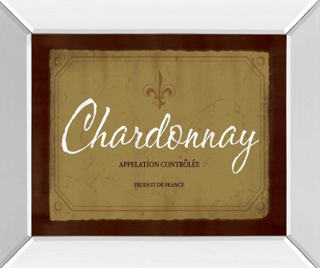 Classy Art Chardonnay by Paola Viveiros Framed Wall Art-0