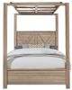 Artisan & Post by Vaughan-Bassett Cool Rustic Clear Maple King Mirrored Canopy Bed-2