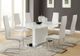 Coaster® Montclair 4-Piece White/Chrome High Back Dining Chairs-3