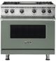 Viking® 5 Series 36” Eucalyptus Liquid Propane Pro Style Gas Range with Griddle-0
