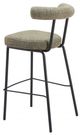 Zuo® Modern Kede Black/Green Tweed Barstool-4