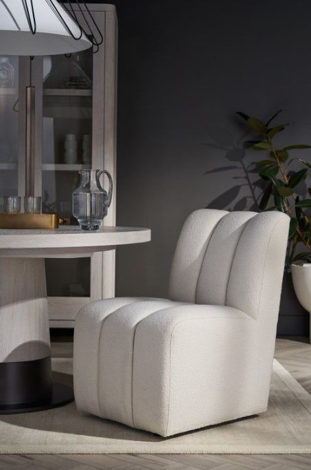 Universal Explore Home™ New Modern Kylo Canberra Ivory Side Chair-1