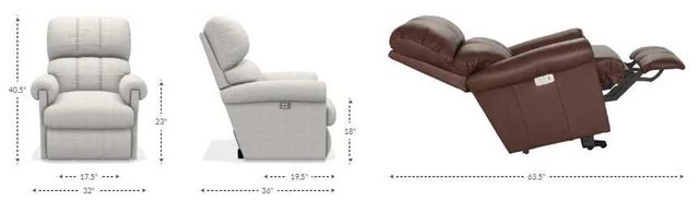 La-Z-Boy® Vail Burgundy Power Wall Recliner-2