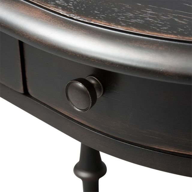Liberty Furniture Chesapeake 3-Piece Wire Brushed Antique Black Desk and Hutch Set-2