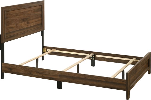 Crown Mark Millie Brown Cherry Full Panel Bed-2