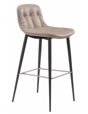 Zuo® Modern Tangiers Taupe Bar Chair-0
