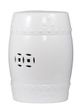 A & B Home White Zella Garden Stool-4
