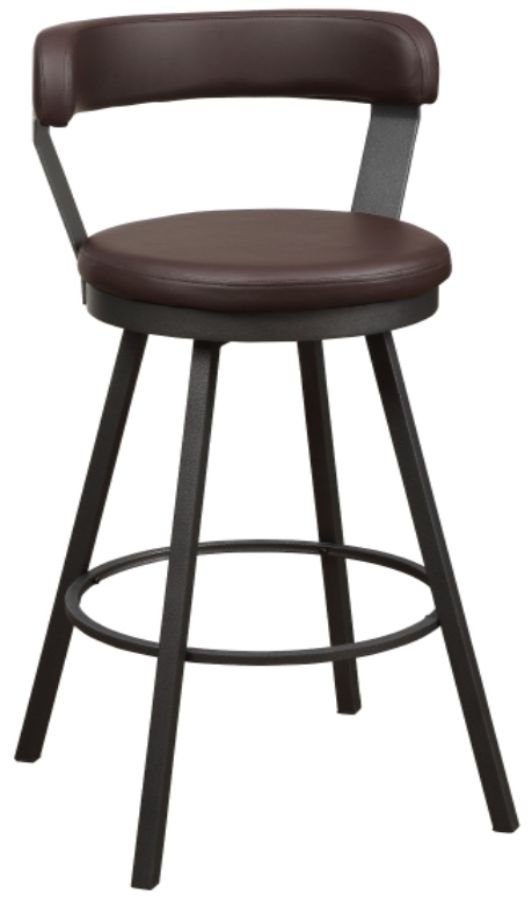 Homelegance® Appert Brown/Dark Gray Swivel Pub Height Chair-0