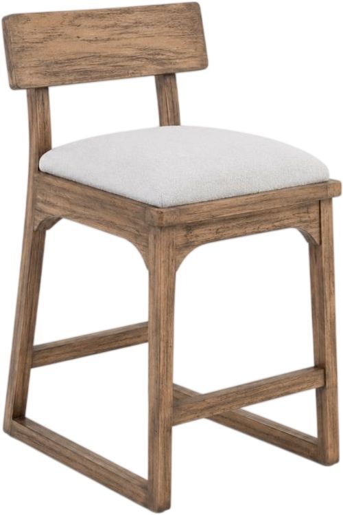 International Furniture Direct Balam Brown/White Bar Stool-0