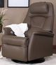 Fjords® Relax Stockholm Dark Brown Small Dual Motion Swivel Recliner-0